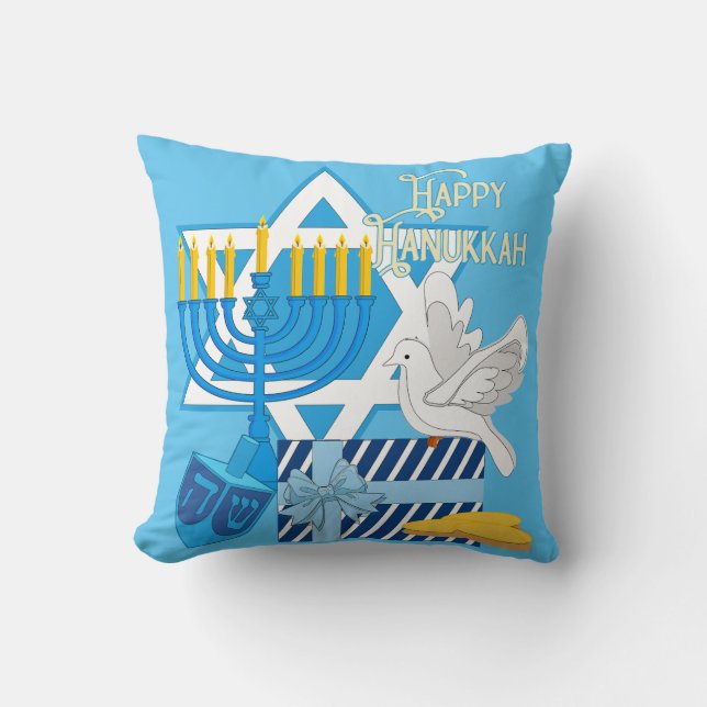 Coussin Bonne Hanoukka (Recto)