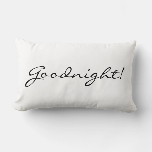 Coussin "bonne nuit/bonjour" (Recto)