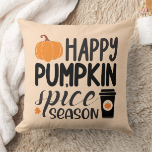 Coussin Bonne saison des épices Citrouilles