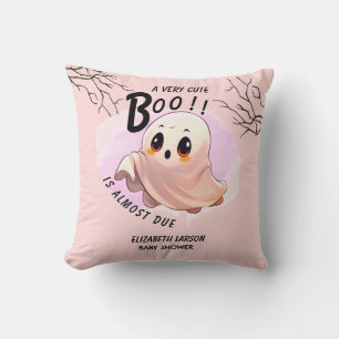 Coussin Boo Baby shower Halloween Pink thème mignonne fête
