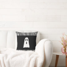 BOO! Fantôme Mignon Halloween Noir Blanc