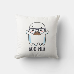 Coussin Boo-mer Funny Moyenne Age Ghost Pun