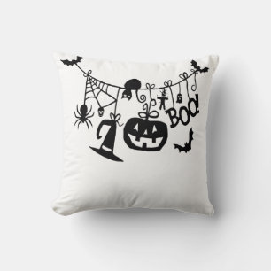 Coussin Boo Trick ou Treat Halloween chauves-souris, Citro