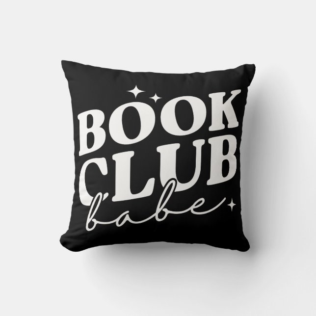 Coussin Book Club Babe (Recto)