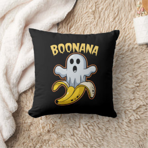 Coussin Boonana Cute Ghost Banana Halloween