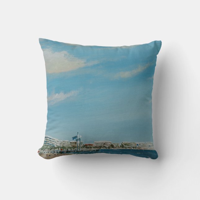 Coussin Bord de mer de Cannes 2014 (Recto)