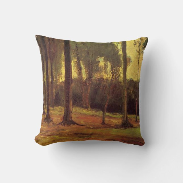 Coussin Bord d'un bois par Vincent van Gogh (Recto)