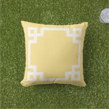 Bordure grecque jaune et blanc