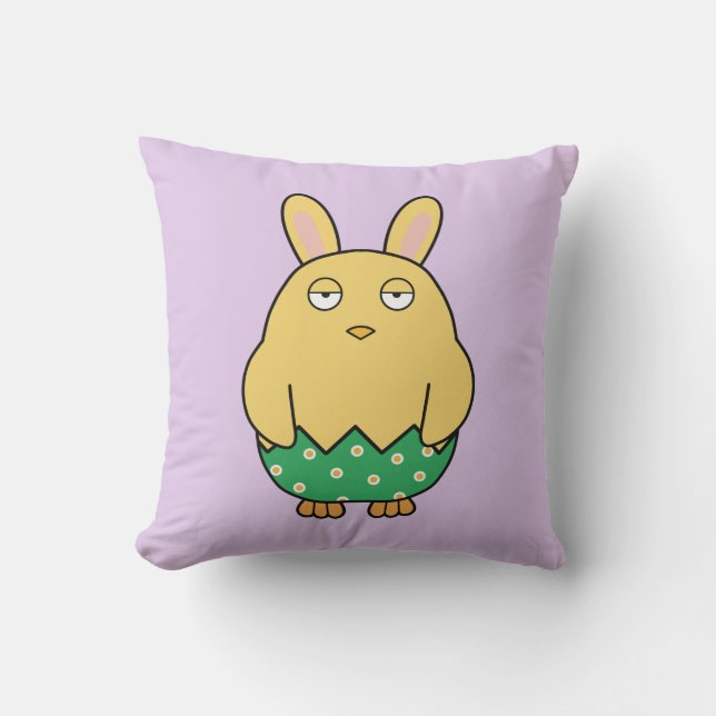 Coussin Bored Bunny Chick 02 (Recto)