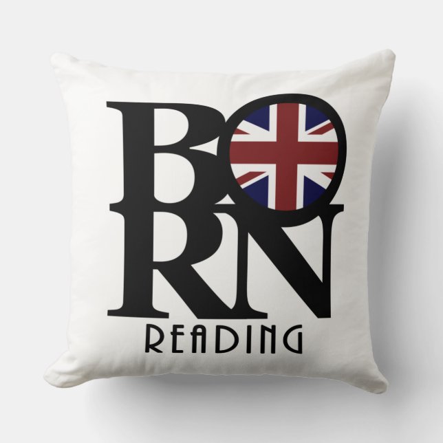 Coussin BORN Lecture Angleterre (Recto)