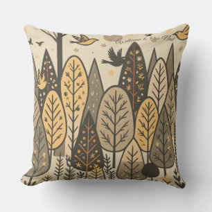 Coussin Bosquet du silence automnal
