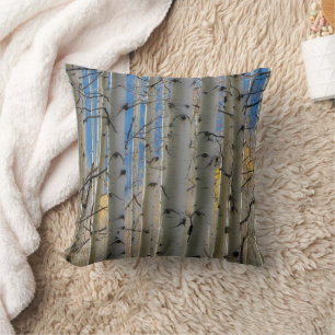 Coussin Bosquets de trembles Montagnes Rocheuses du Colo