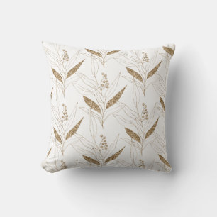Coussin botanique de l'Eucalyptus d'or noir 