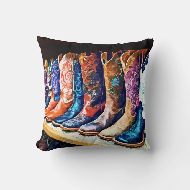 Coussin Bottes de cowboy (Recto)