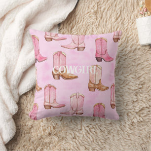 Coussin Bottes pour fille rose Tan Anniversaire