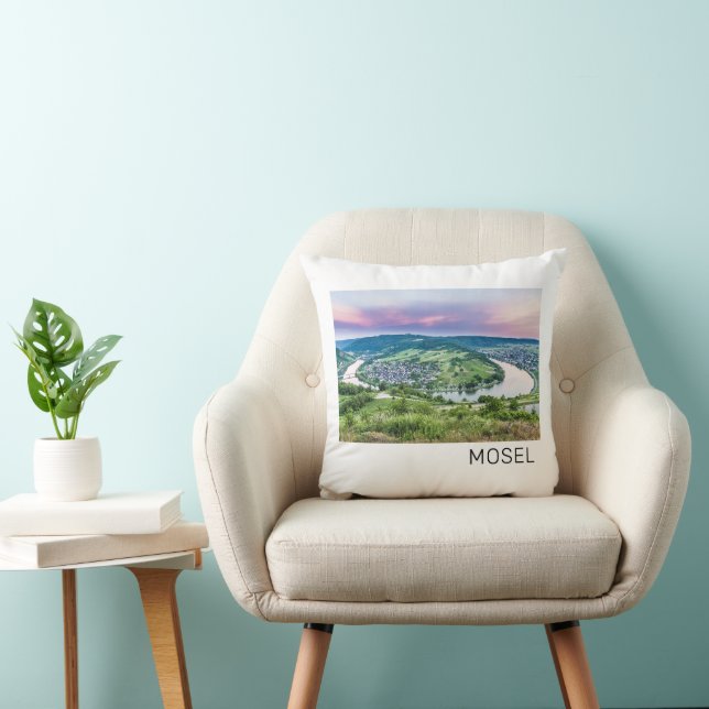 Coussin Boucle Moselle Coucher de soleil Kroev Panorama Al (Chaise)