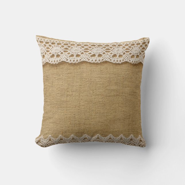 Coussin Boucles avec dentelle (Recto)