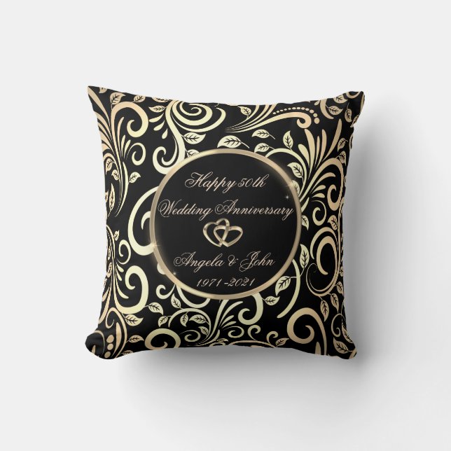 Coussin Boucles d'or, 50e anniversaire du Mariage du coeur (Recto)