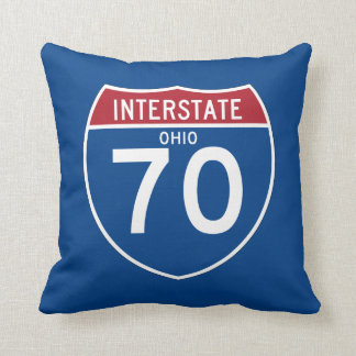 Coussin Bouclier d'autoroute nationale de l'Ohio OH I-70 -