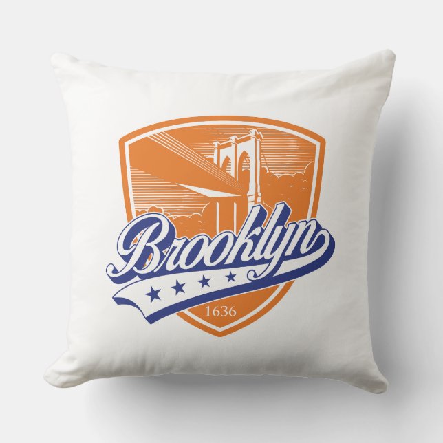 Coussin Bouclier de Brooklyn avec motif Swoosh (Recto)
