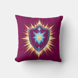 Coussin Bouclier de Fantasy Épique avec Éclat d'Énergie Ra
