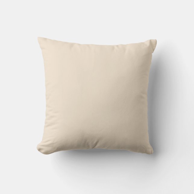 Coussin Bouffée de champagne Couleur solide blanc cassé SW (Recto)
