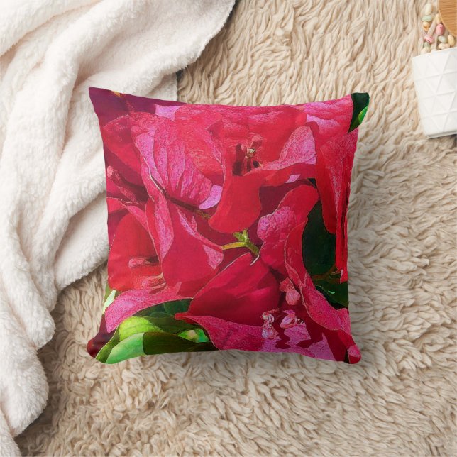 Coussin Bougainvillea Closeup Jeu d'oreiller (Couverture)
