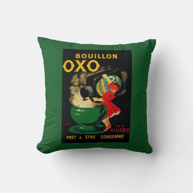 Coussin Bouillon OXO PoseterEurope vintage (Recto)