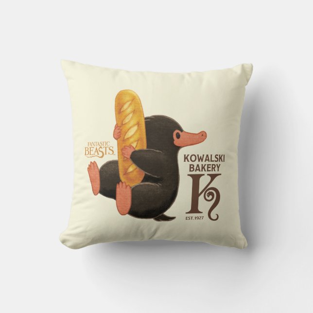 Coussin Boulangerie Kowalski - Niffler Avec Pain (Recto)