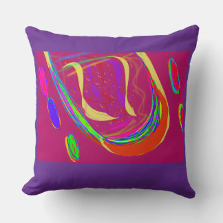 Coussin Boule de feu arc-en-ciel