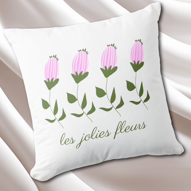 Coussin Boule de fleurs rose (Créateur téléchargé)