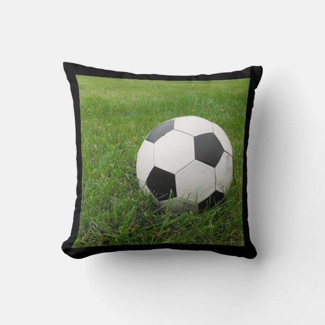 Coussin Boule de football en herbe (Recto)