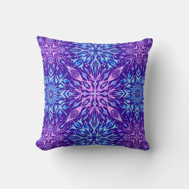 Coussin Boule de neige en cristal clair ornement (Recto)