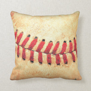 Coussin Boule vintage de base-ball