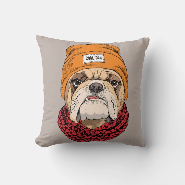 Coussin Bouledogue frais (Recto)