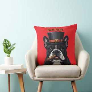 Coussin Bouledogue français French Bulldog Cigare