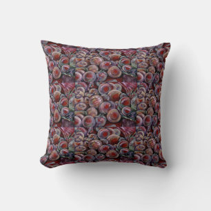 Coussin Boules de Noël rouges