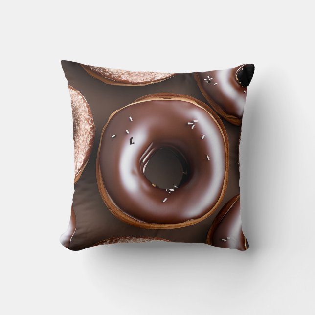 Coussin Boulettes de chocolat avec arrosage (Recto)