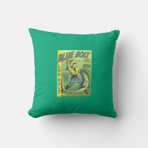 Coussin Boulon bleu