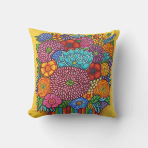 Coussin Bouquet de fête en plein air Throw Pillo