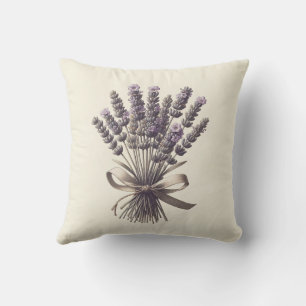 Coussin Bouquet de lavande Apothicaire botanique vintage p