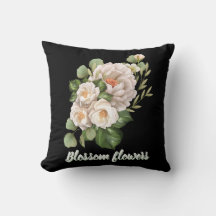 Bouquet floral blanc élégant avec feuilles vertes