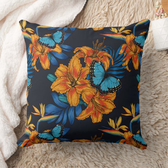 Coussin Bouquet tropical (Couverture)