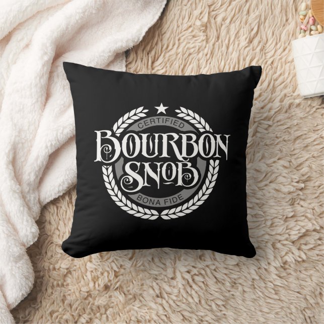 Coussin Bourbon Snob - drôle de buveur de whisky (Couverture)