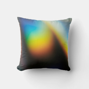 Coussin Bouteille en plastique bleu et jaune