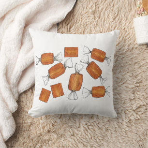 Coussin Boutique de bonbons de caramel salé