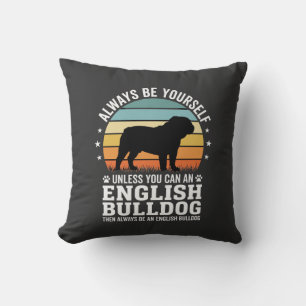 Coussin Bouvier Anglais Coucher de Soleil Soyez Vous-Même