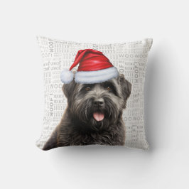 Coussin Bouvier des Flandres Amoureux des chiens Noël