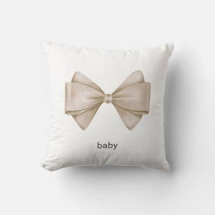 Coussin Bow beige