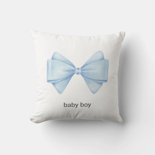 Coussin Bow bleu (Recto)